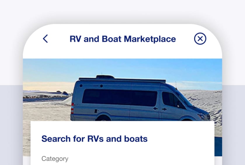 Shop for an RV online