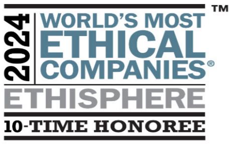 This is an image from Ethisphere, showing that U.S. Bank was named one of the world’s most ethical companies in 2024.